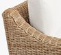 Huntington Wicker 4-Piece Slope-Arm Outdoor Sectional (95")