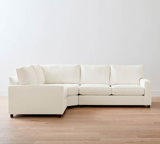 PB Comfort Square Arm 3-Piece Wedge Sectional (115") by Pottery Barn