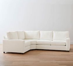 PB Comfort Square Arm 3-Piece Wedge Sectional (115")