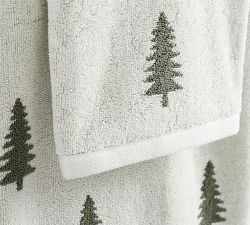 Pine Tree Reversible Jacquard Towel