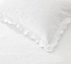 Abigail Scalloped Textured Shams