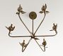 Botanical Forged-Iron Chandelier (30")
