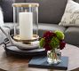 Chester Brushed Brass Hurricane Candle Holder