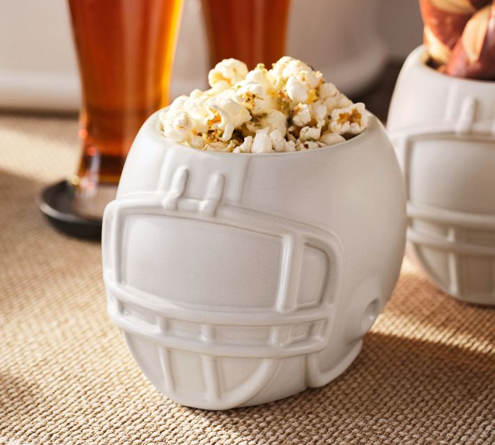 american football helmet snack bowl Football Helmet Stoneware Snack Bowl