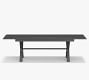 Indio Metal X-Base Extendable Outdoor Dining Table (76"-102")