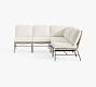Tulum Wicker 5-Piece Armless L-Shaped Outdoor Sectional (96")