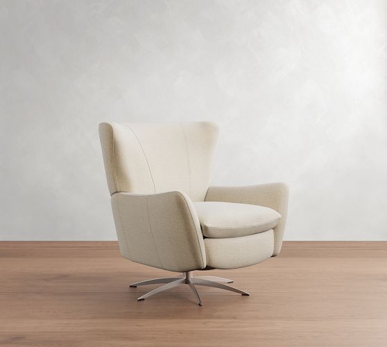 Wells Tightback Power Swivel Recliner by Pottery Barn