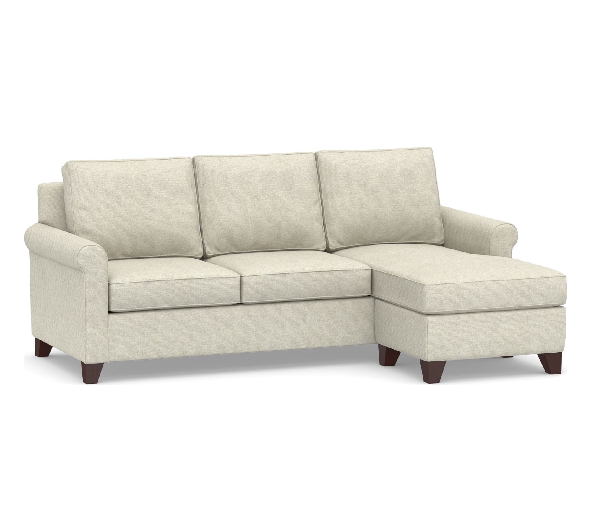 Cameron Roll Arm Reversible Chaise Sleeper Sectional (89") - thumbnail 8