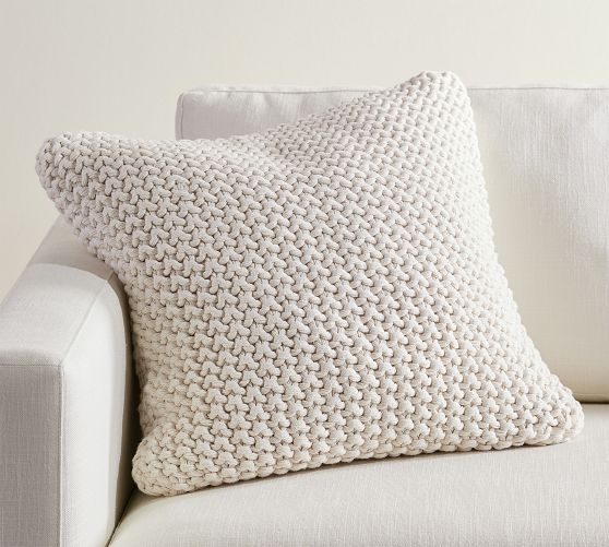 Bayside Seed Stitch Pillow Cover
