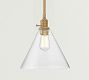 Flared Glass Pole Pendant (7"-11")
