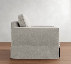 PB Comfort Square Arm Slipcovered Chair