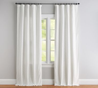 POTTERY BARN＊カーテン Seaton Textured Cotton Curtain | Pottery Barn