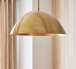 Sloane Metal Dome Indoor/Outdoor Pendant (30")
