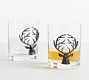Stag Double Old Fashioned Glasses - Set of 2