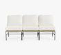 Tulum Wicker 3-Piece Armless Outdoor Sofa (71")