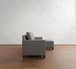 Cameron Square Arm Reversible Chaise Sleeper Sectional (89")