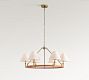 Chambers Leather Round Chandelier (36")