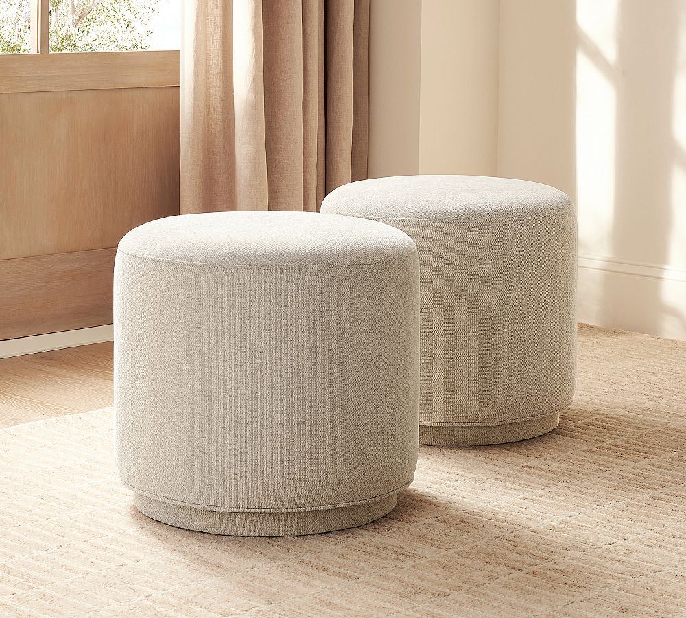 Jake Upholstered Swivel Stool by Pottery Barn