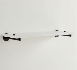 Linden Handcrafted Marble Shelf (24")