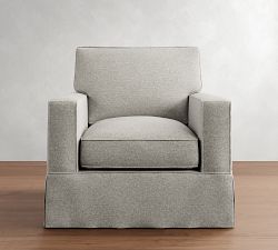 PB Comfort Square Arm Slipcovered Chair