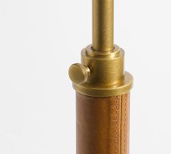 Chambers Leather Adjustable Floor Lamp (56")