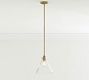 Flared Glass Pole Pendant (7"-11")