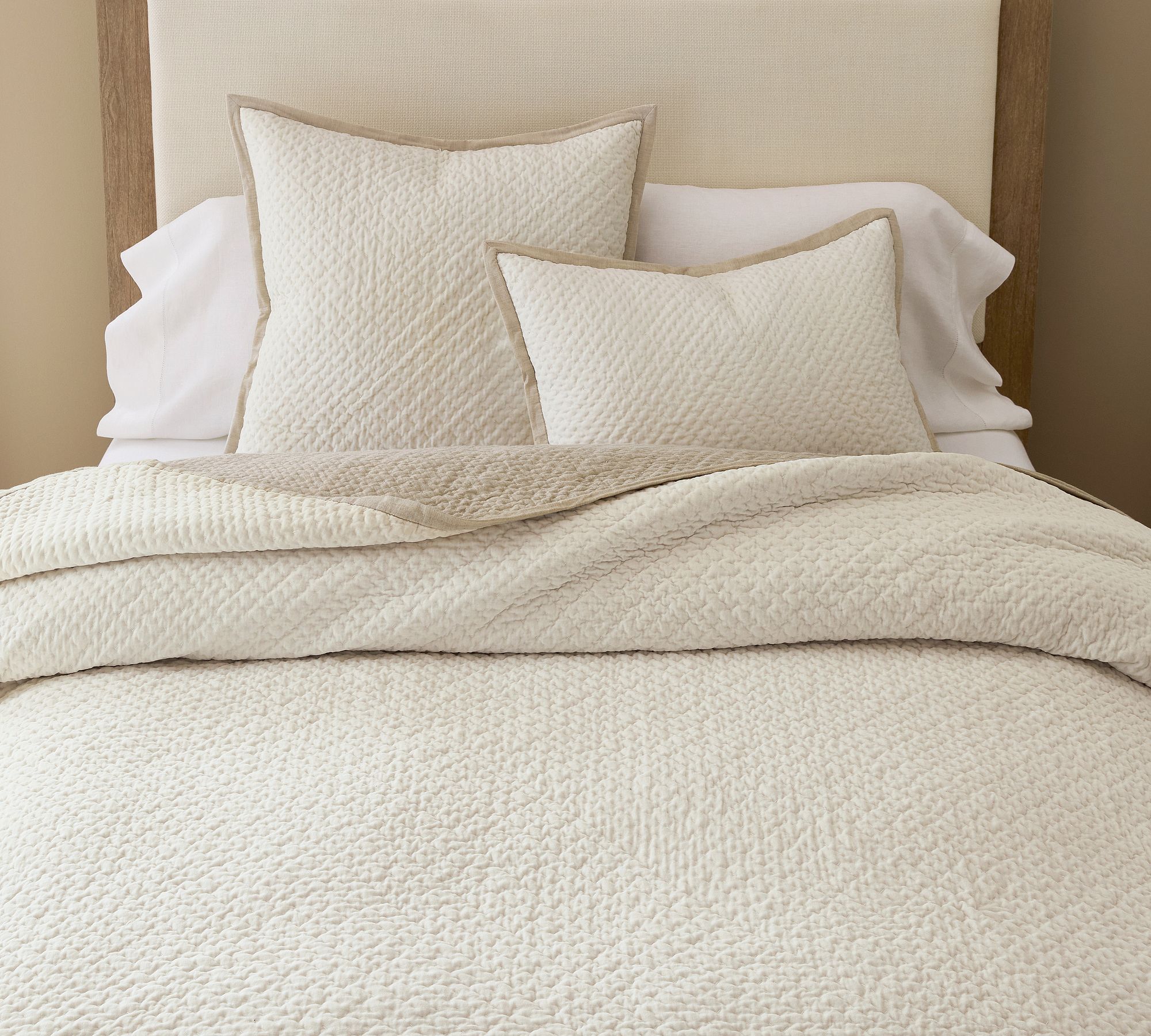 Cross Stitch Velvet Quilt | Pottery Barn