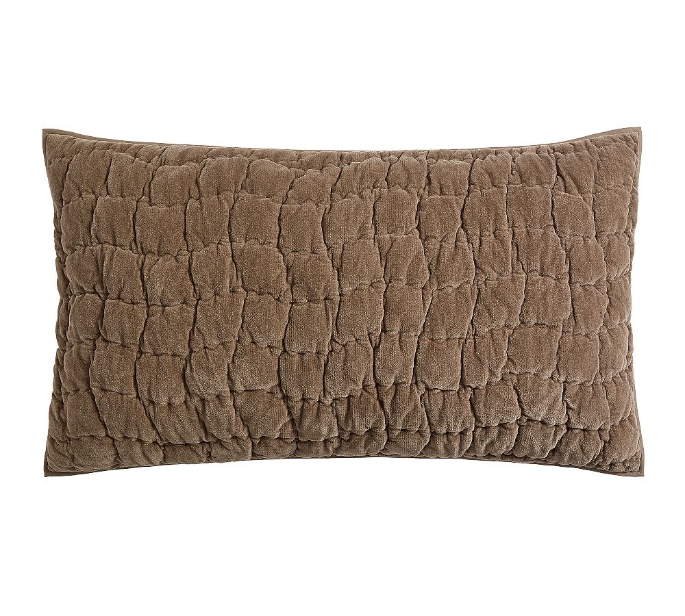 Cozy Cloud Quilted Sham - Mocha, King