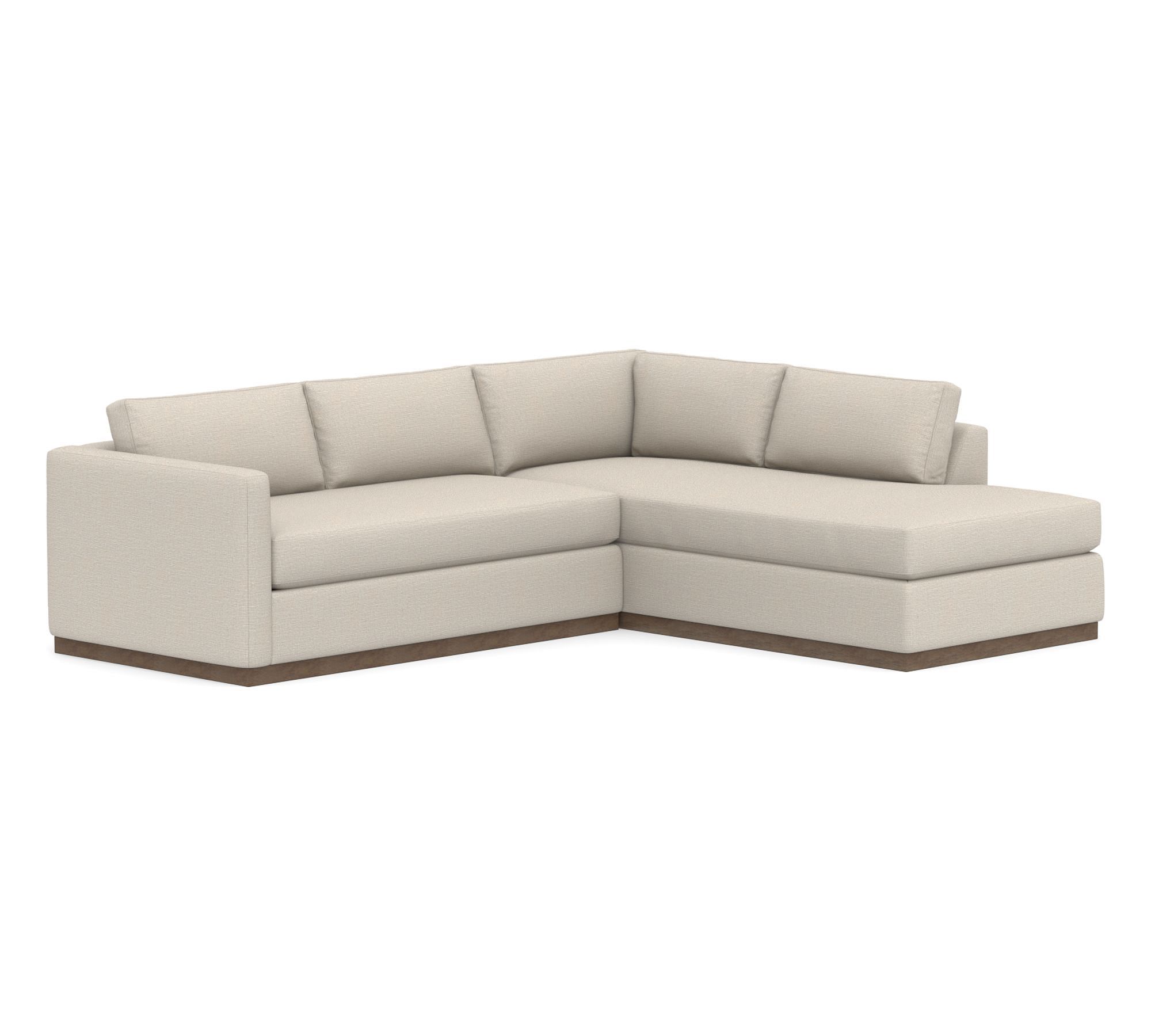 Carmel Slim Arm Wood Base Return Bumper Sectional (112"&ndash;124") - thumbnail 3