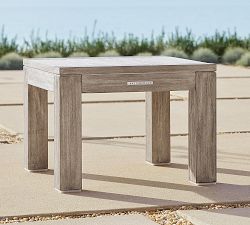 Indio Eucalyptus Square Outdoor Side Table (21")