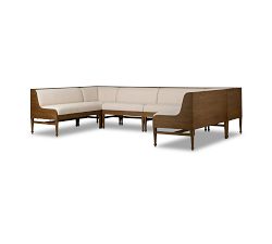 Montana Oak Dining Banquette (129")