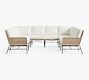 Tulum Wicker 8-Piece U-Shaped Outdoor Sectional (128")