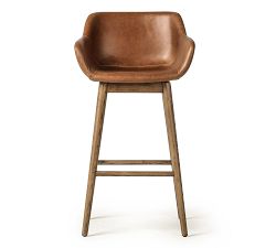Rosanna Leather Swivel Stool