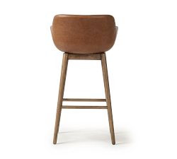 Rosanna Leather Swivel Stool