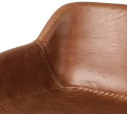 Rosanna Leather Swivel Stool