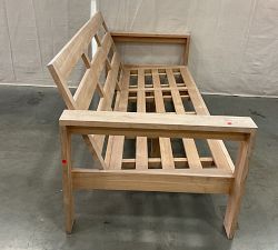 Open Box: Malibu Teak Outdoor Sofa Frame, 77" - Natural