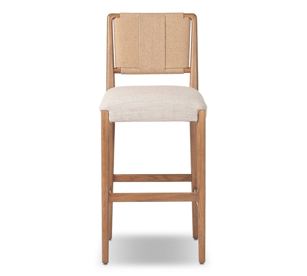 Eaton Upholstered Bar Stool by Pottery Barn