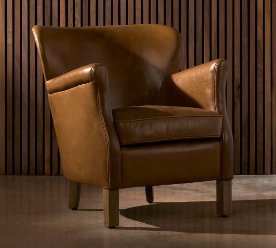 Callie Leather Chair by Pottery Barn