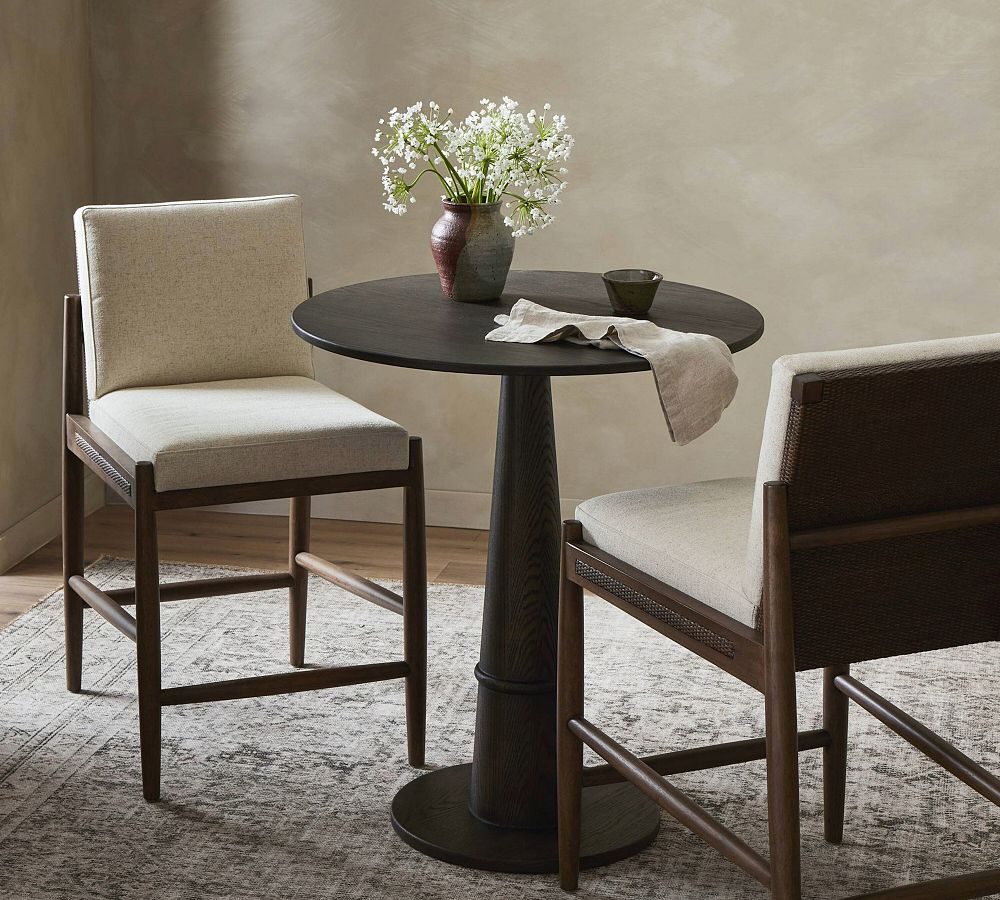 Honour Upholstered Stool by Pottery Barn