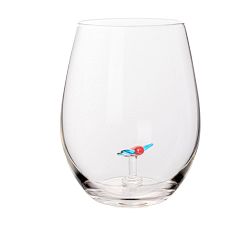 Icon Stemless Wine Glass Set, Set of 10