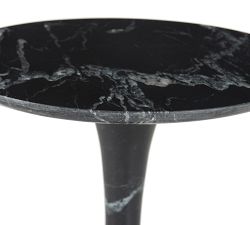 Mireya Round Marble End Table (16")