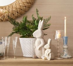 Handcrafted Terracotta Bunny Sculptures