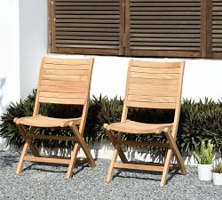 Nassau 11-Piece Teak Oval Outdoor Table with Maya Folding Dining Chair Set