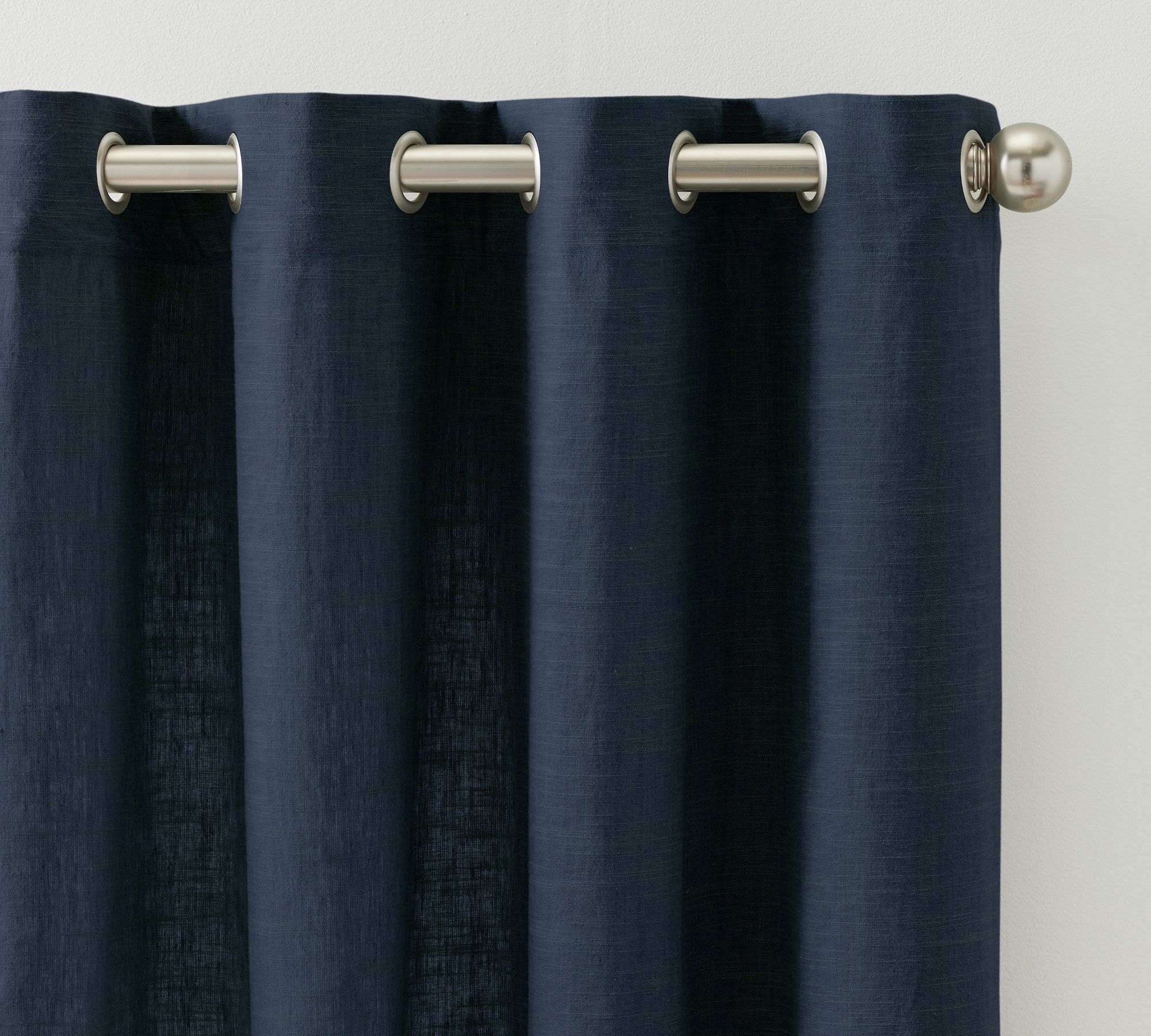 Emery Linen Grommet Light Filtering Curtain