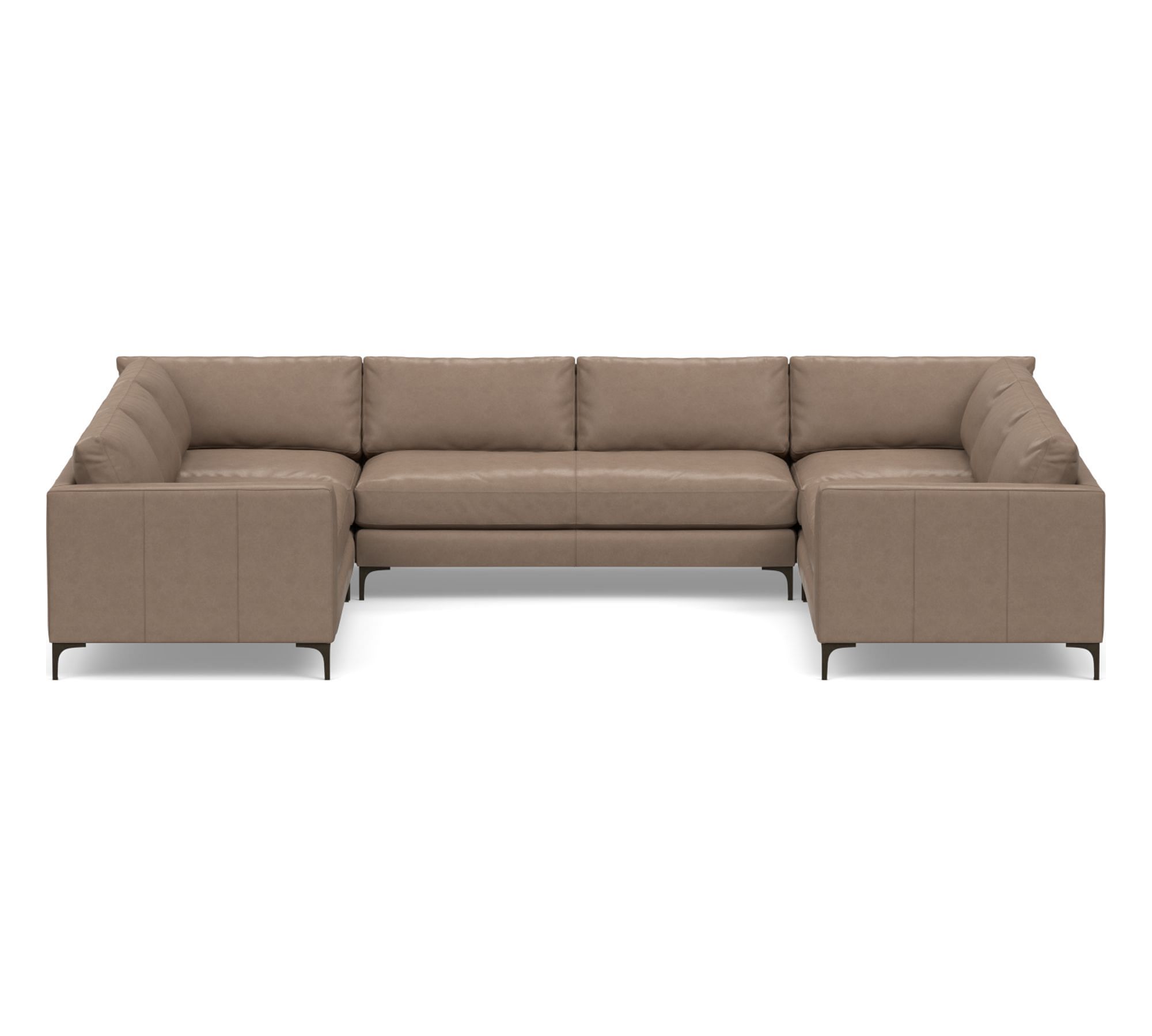 Jake Leather U-Shaped Sectional (145")