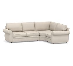 Pearce Roll Arm Upholstered 3-Piece Sectional with Wedge