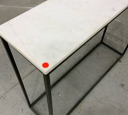 Open Box: Delaney Marble Console Table (36") - Bronze