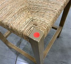 Open Box: Malibu Woven Counter Stool (24") - Honey