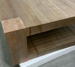 Open Box: Rockport Square Reclaimed Wood Coffee Table (44") - Cocoa Brown