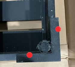 Open Box: Malibu Metal Platform Single Chaise Frame - Black